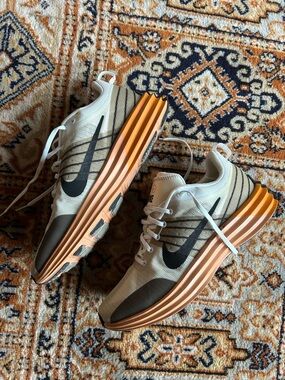 Nike Men's Athletic Shoes in White, Black and Orange